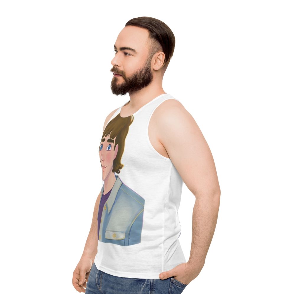 Heartstopper Charlie Spring Unisex Graphic Tank Top - men side