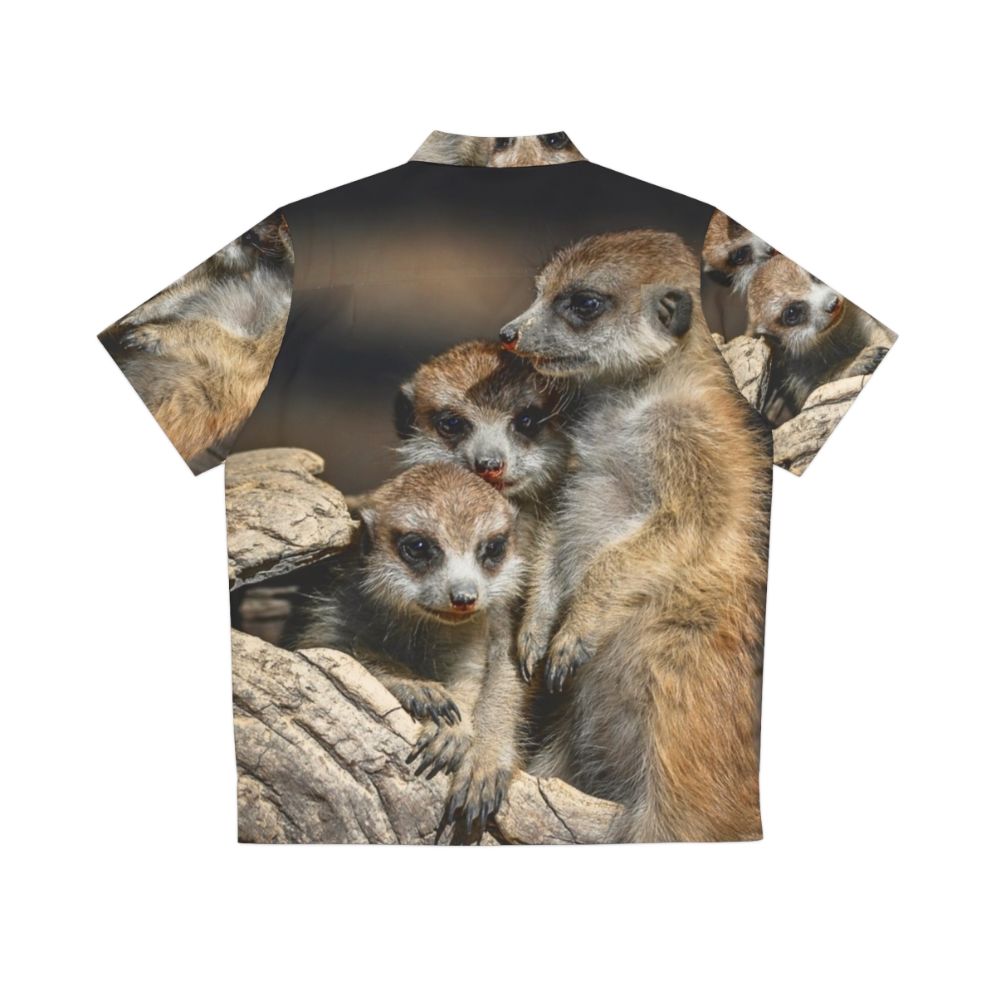 Meerkat Manor Hawaiian Shirt with Meerkats and Safari Themes - Back