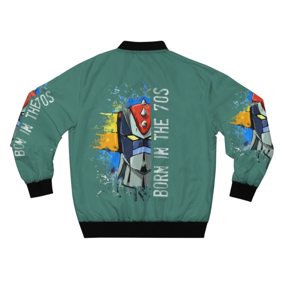 Ufo Robot Goldrake Anime Inspired Bomber Jacket - Back