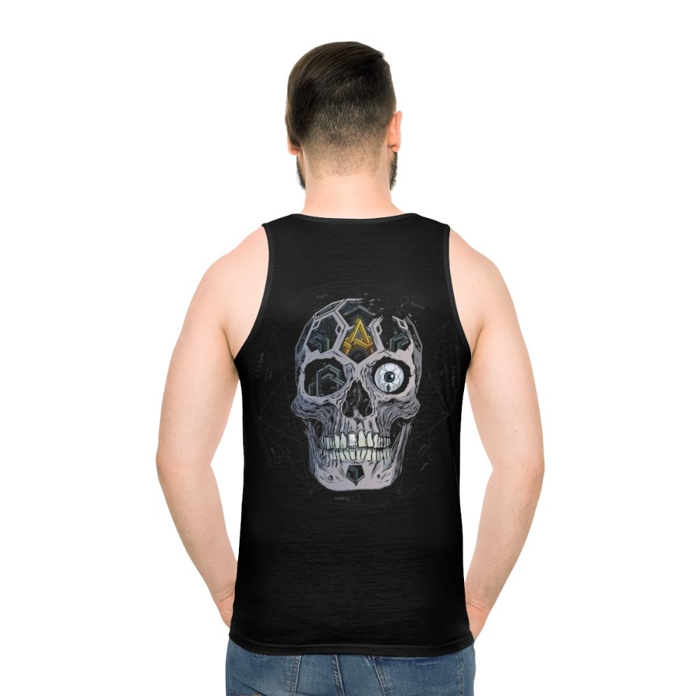 Atreyu "In Our Wake" Skull Design Unisex Tank Top - men back