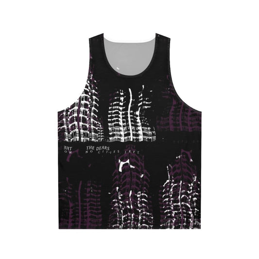 Vintage-style unisex tank top featuring a music band logo