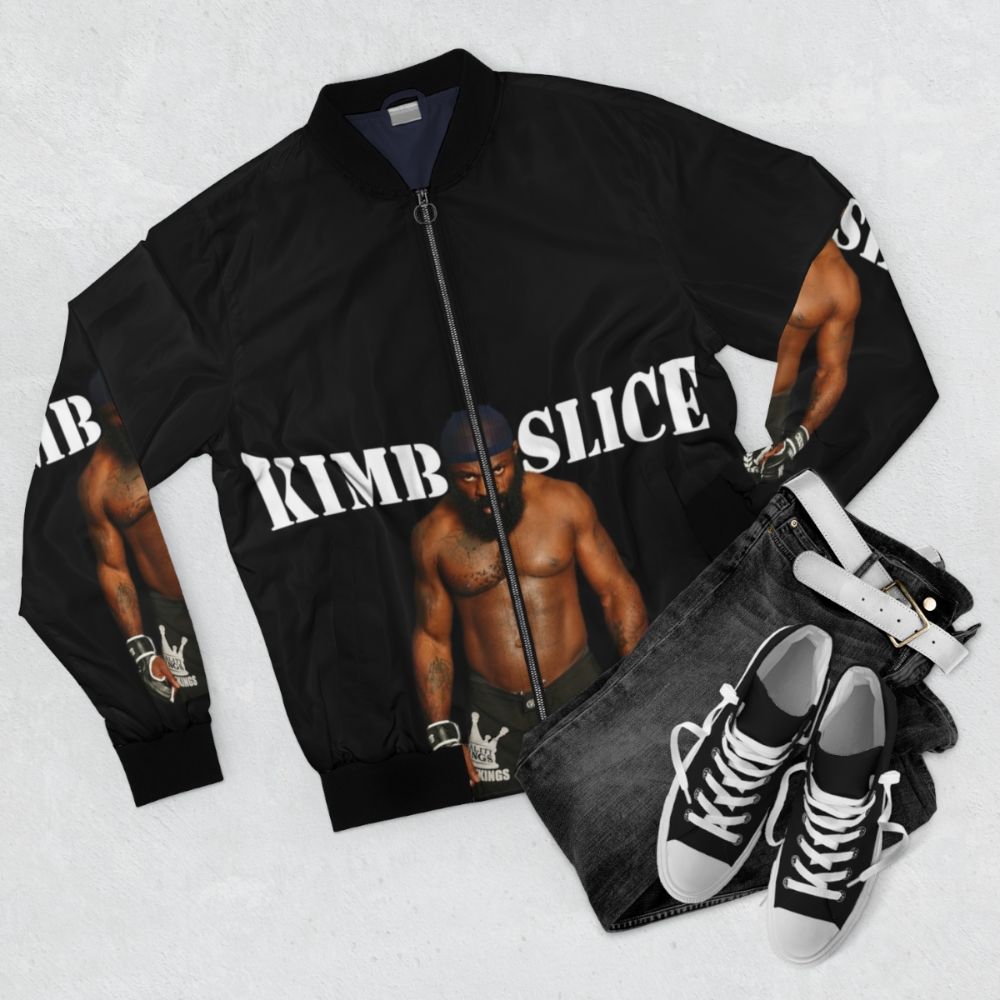 Kimbo Slice Memorial Bomber Jacket - Flat lay