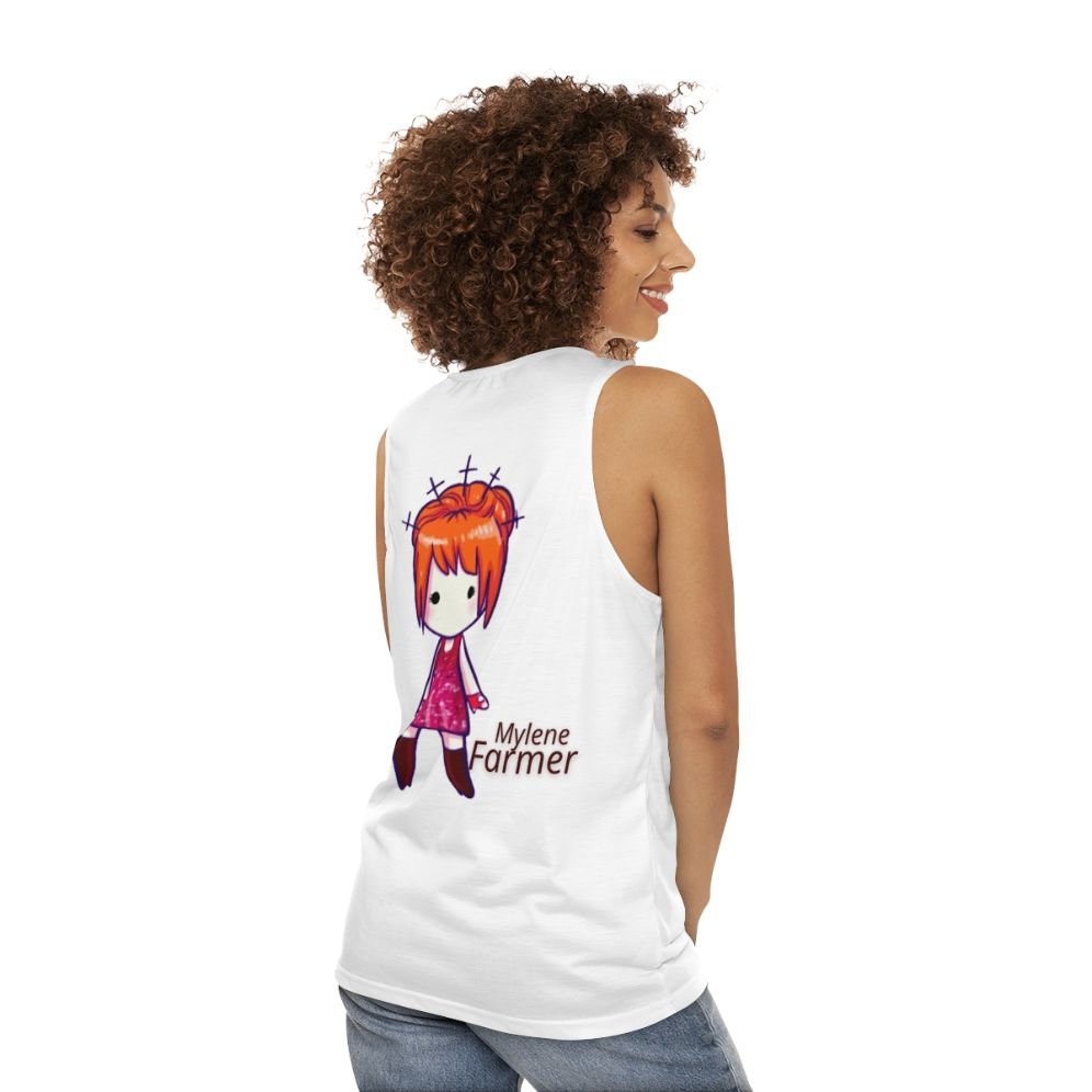 Mylene Farmer Unisex Tank Top - women back