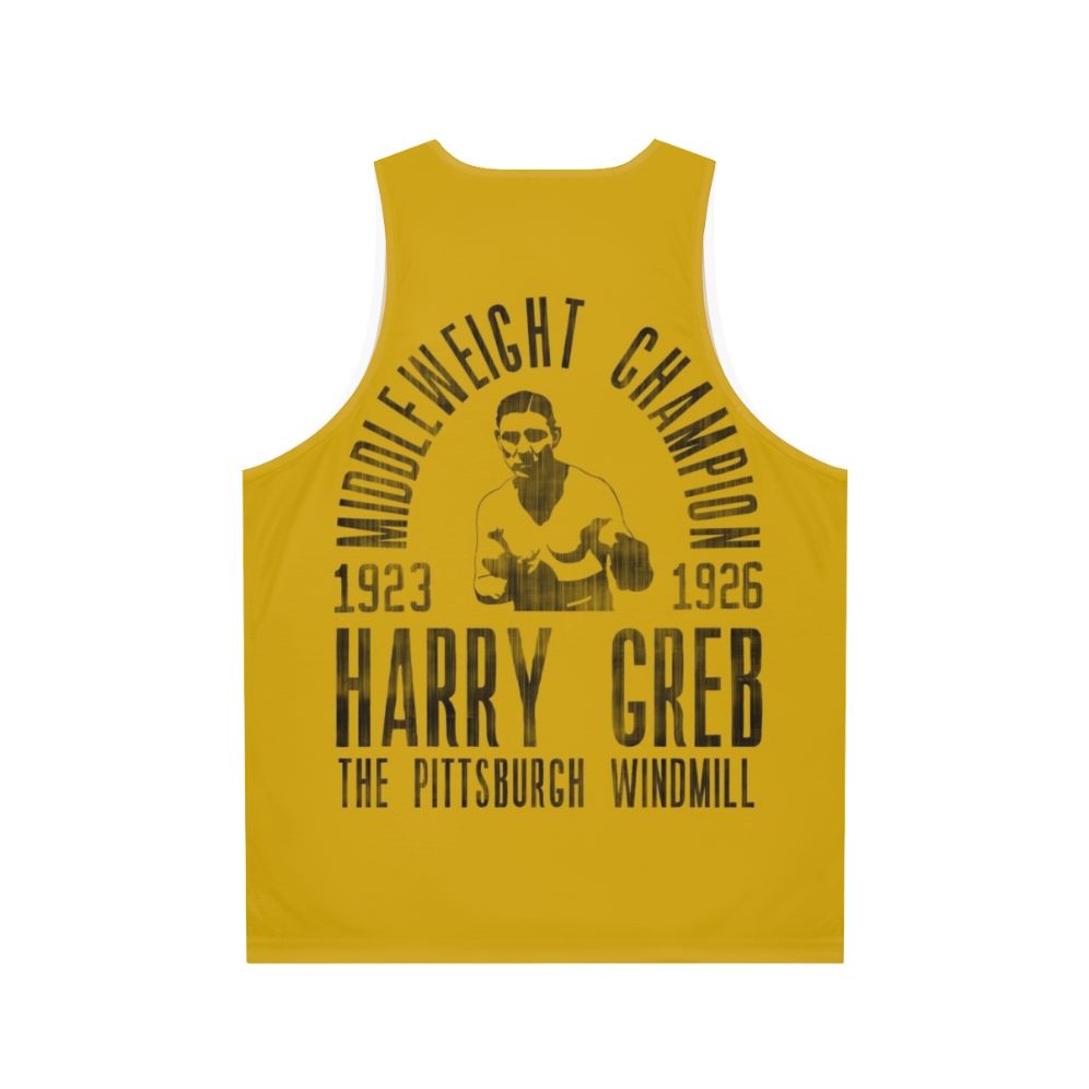 Vintage Boxing Unisex Tank Top - Back