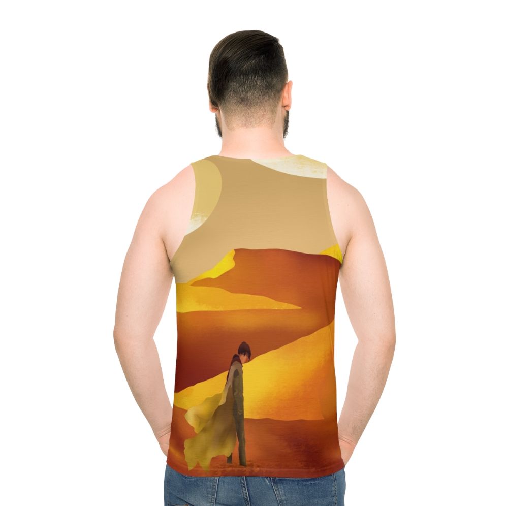 Dune sci-fi landscape unisex tank top - men back