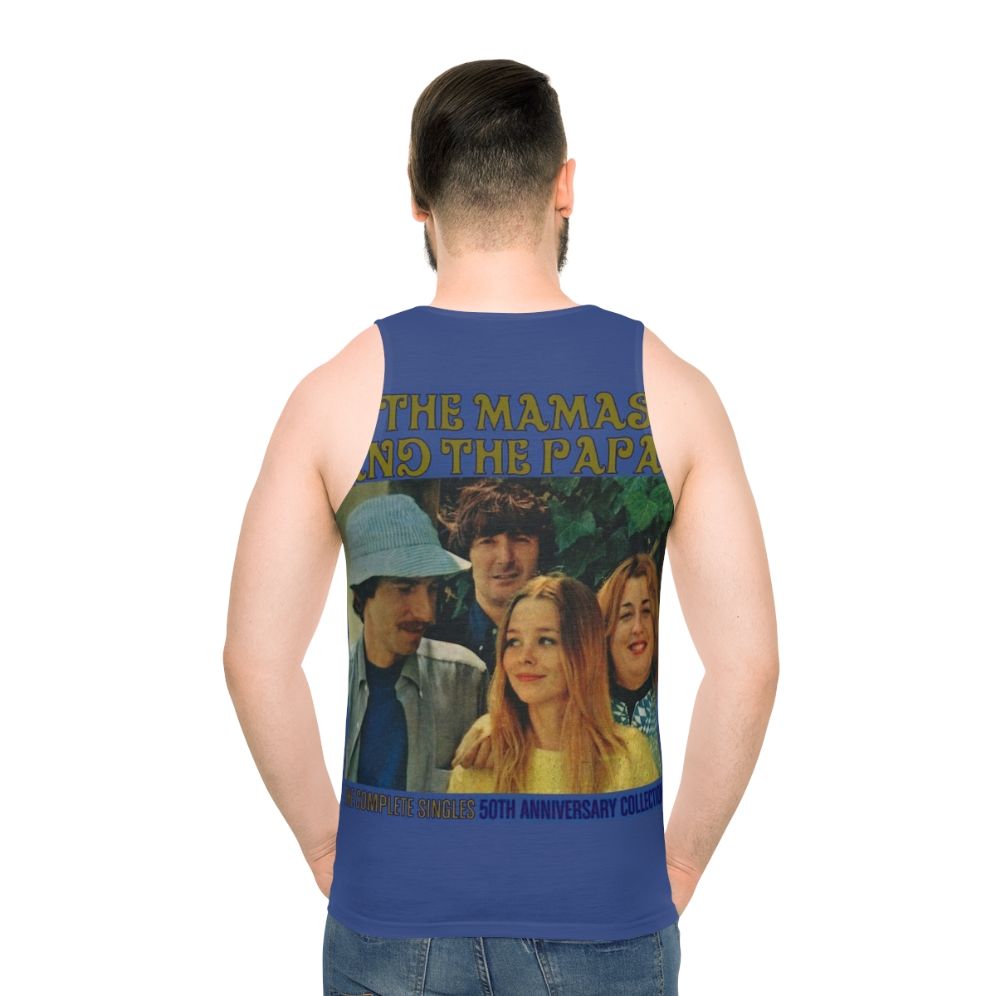 Unisex 1960s inspired California Dreaming tank top - men back