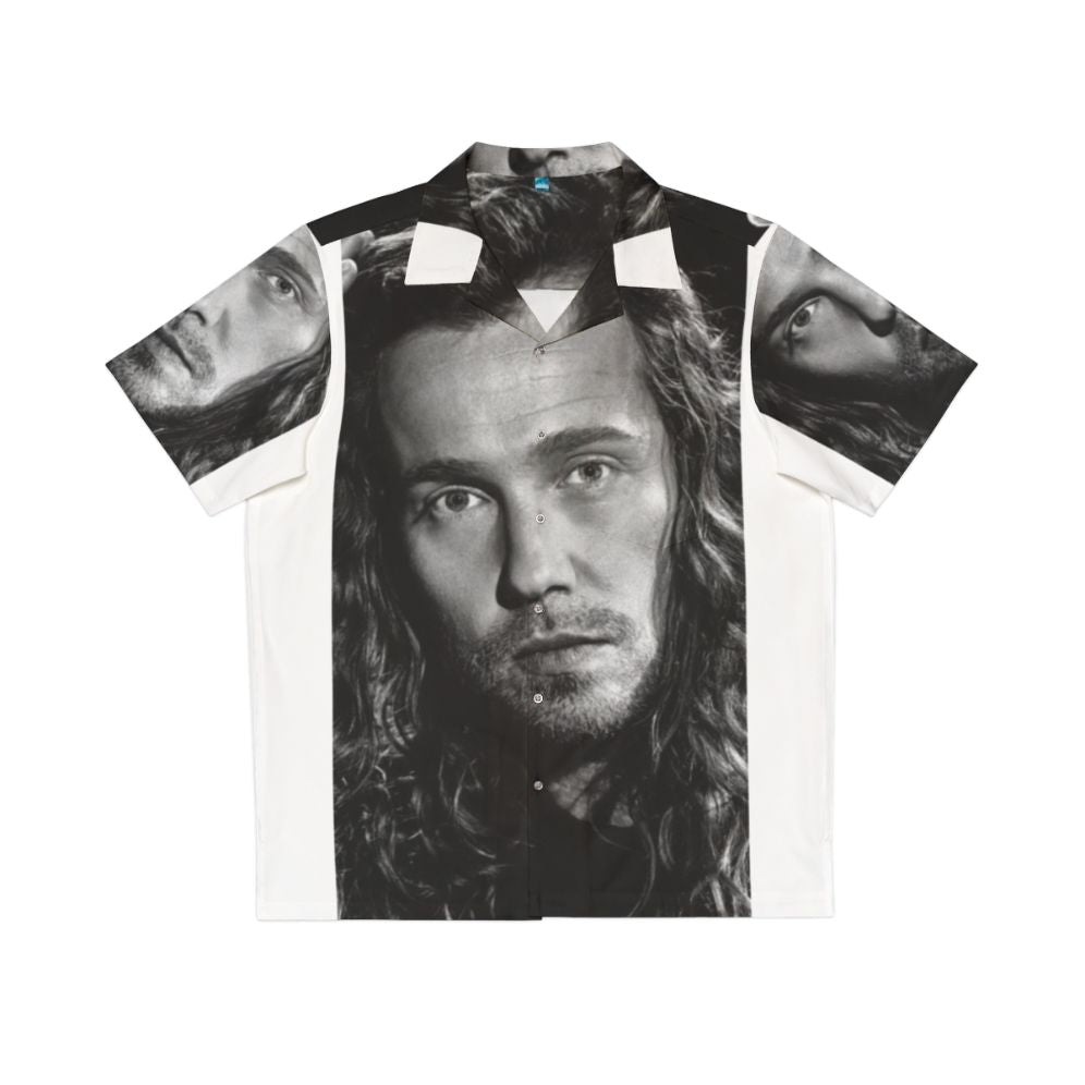 Julien Dor Black and White Portrait Hawaiian Shirt