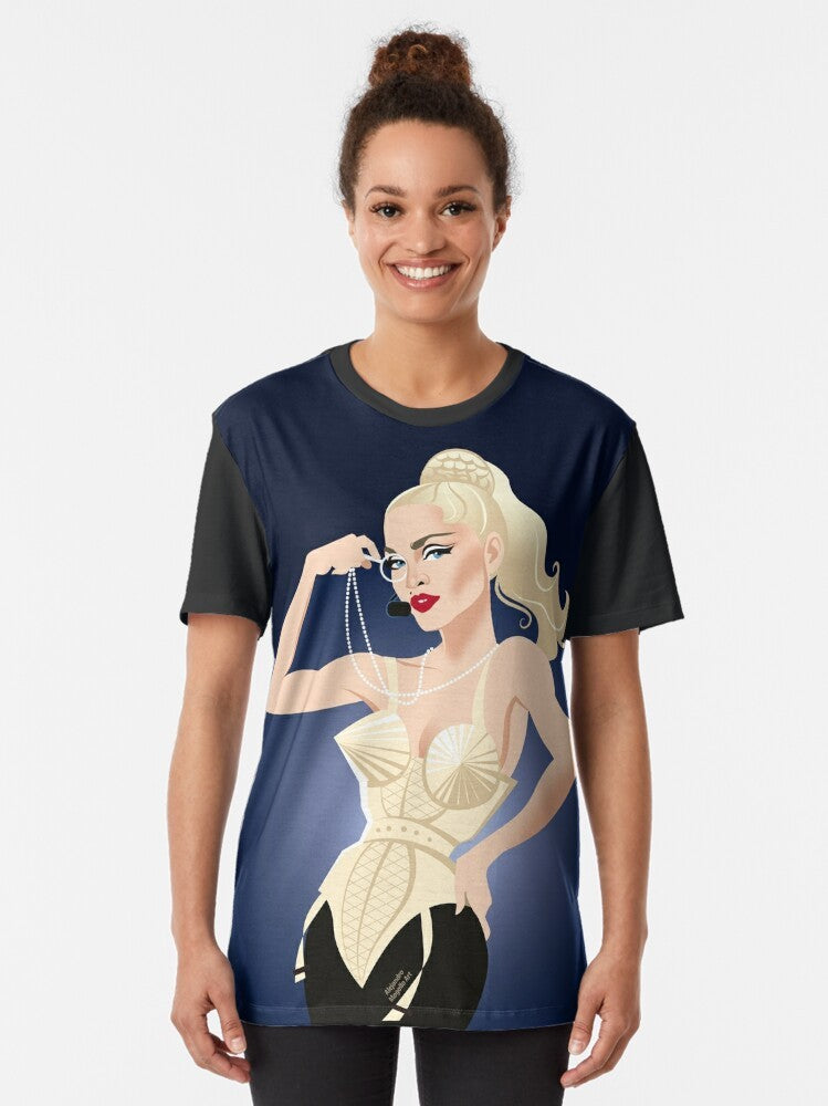 Alejandro Mogollo Blond Graphic T-Shirt featuring abstract art design - Women