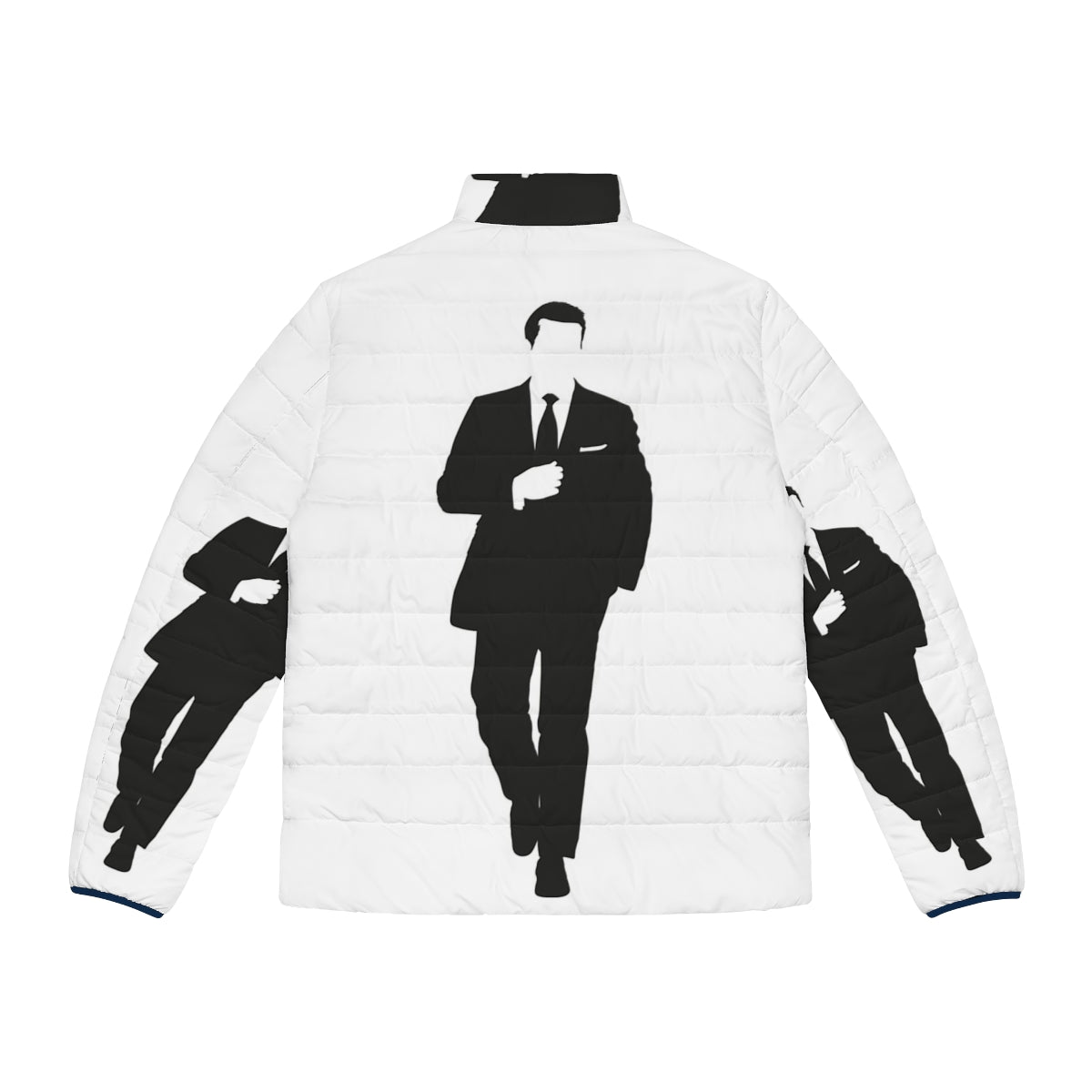 Harvey Puffer Jacket - Lawyer, Law, Suits Inspired Minimal Cinematic Design - Back