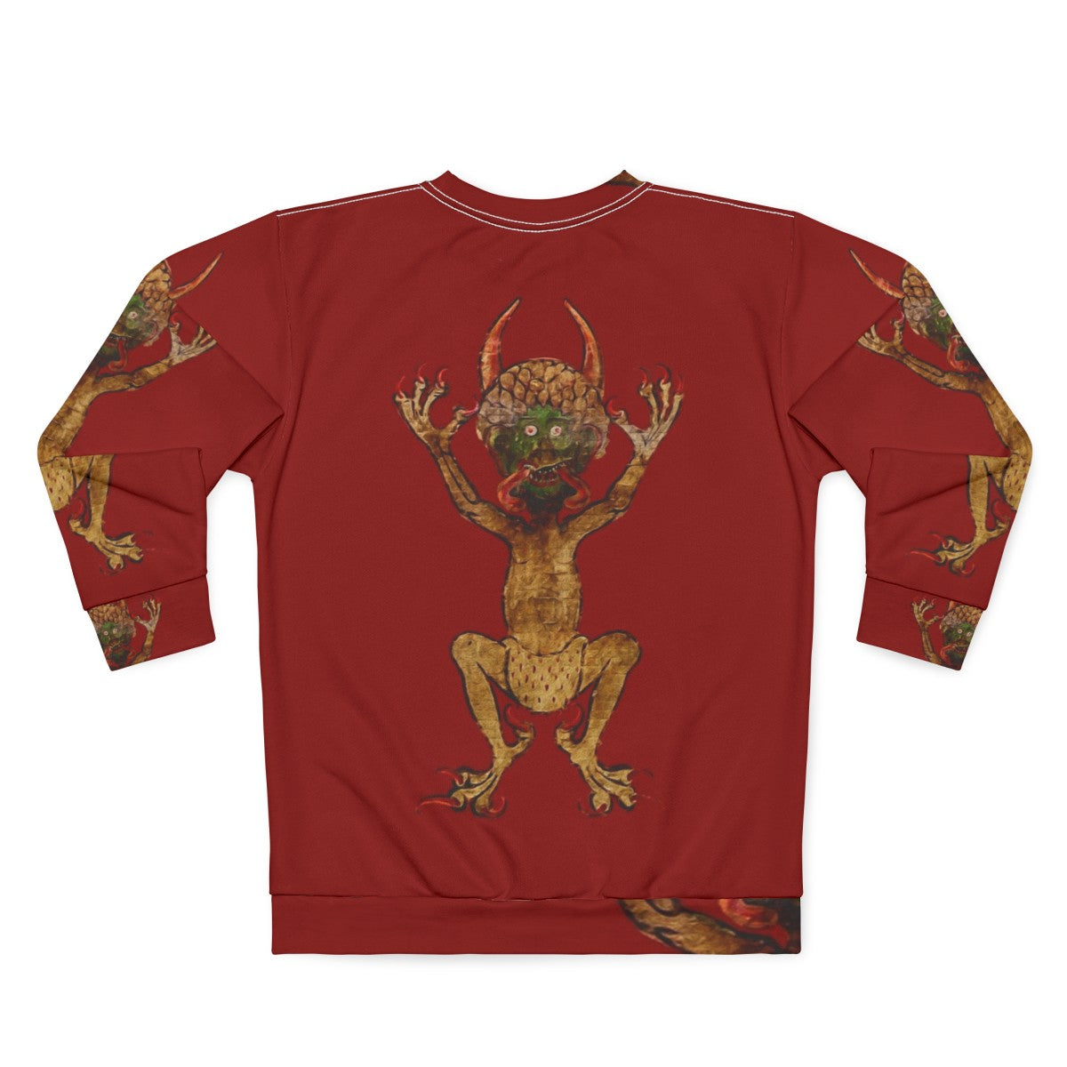 Codex Gigas Devil Sweatshirt - Back