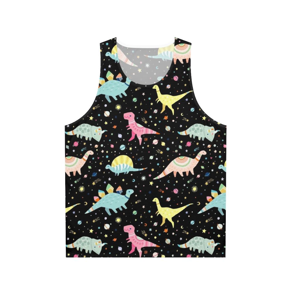 Unisex dinosaur-patterned tank top