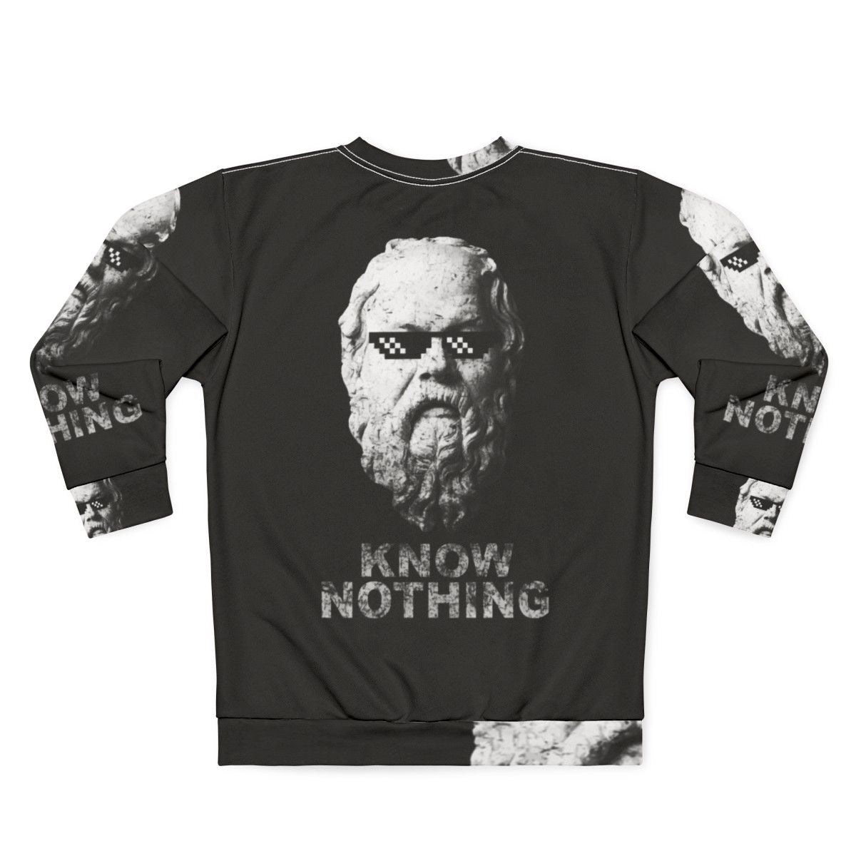 "Know Nothing" Socratic Philosophy Sweatshirt - Back