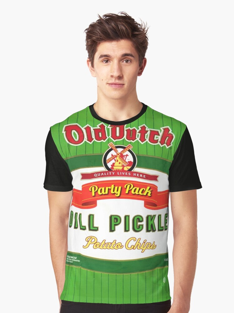 Old Dutch Dill Pickle Chips Graphic T-Shirt - Men