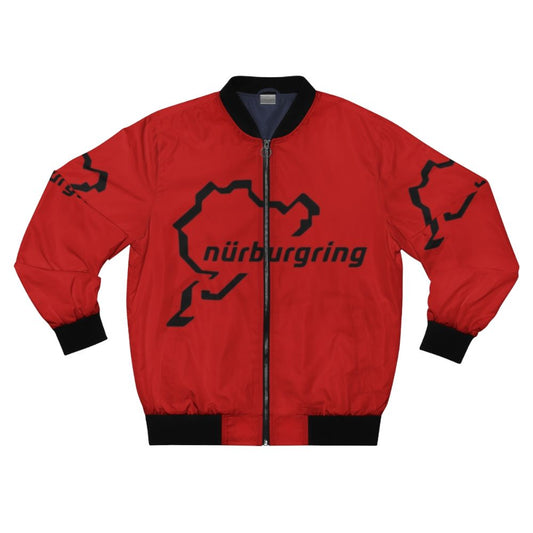 Nurburgring inspired bomber jacket with racing graphics