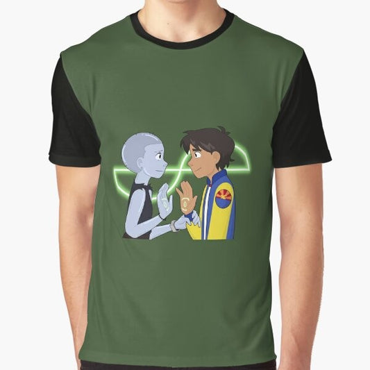 Infinity Train cartoon network graphic t-shirt featuring characters from the show