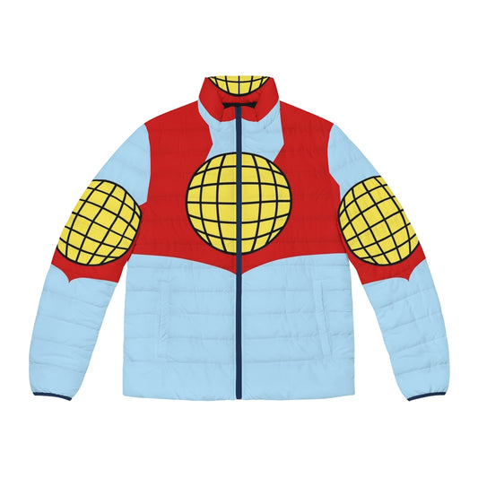 Captain Planet Puffer Jacket featuring the iconic eco-superhero logo