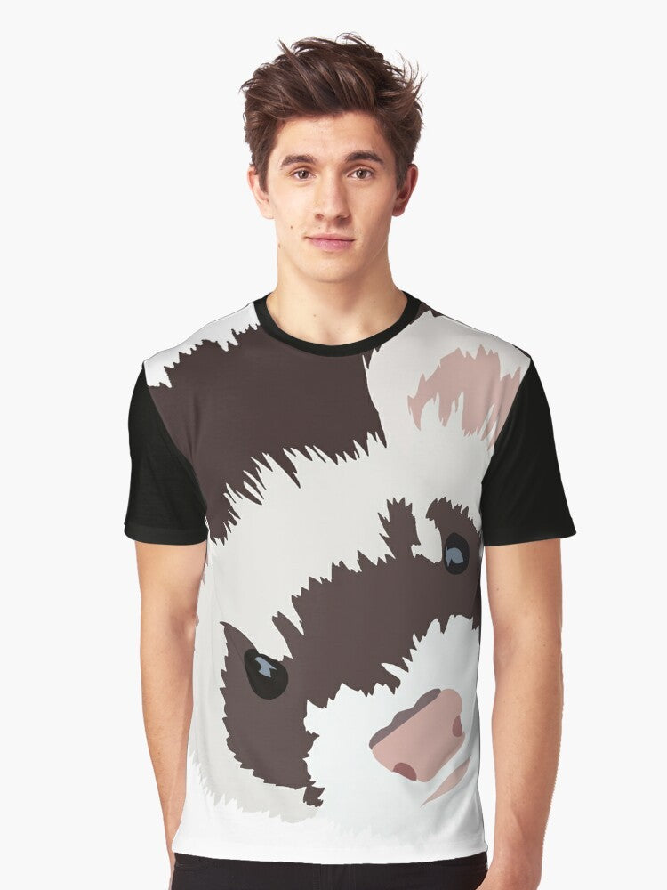 Ferret head vector graphic t-shirt - Men