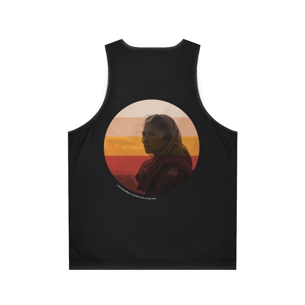 Dune 2020 Movie Fan Art Unisex Tank Top - Back