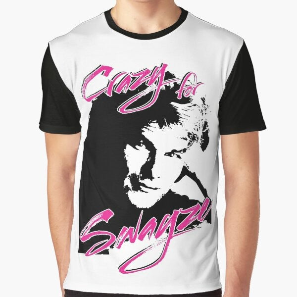 Patrick Swayze "Crazy for Swayze" graphic t-shirt design