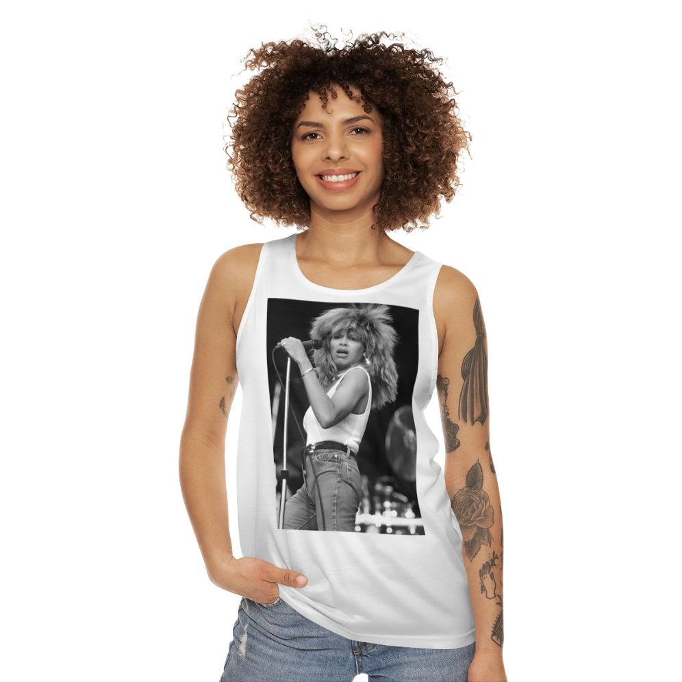 Tina Turner Inspired Unisex Music Fan Tank Top - women