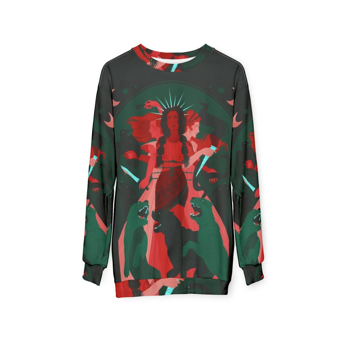 Hecate Sweatshirt featuring Greek Goddess of Magic - hanging