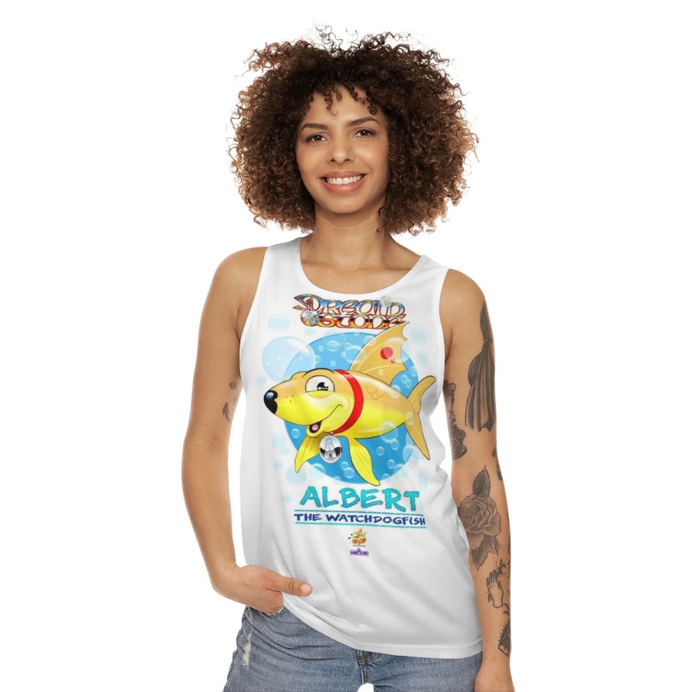 Watchdog Fish Unisex Tank Top - women