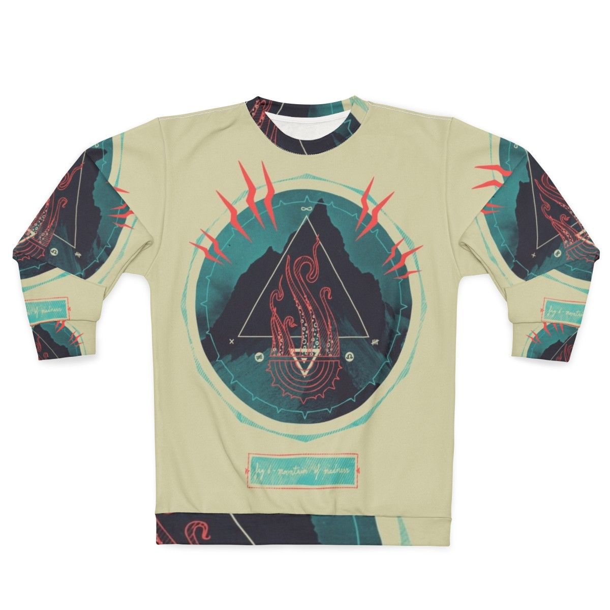 Lovecraft-inspired 'Mountain of Madness' abstract sweatshirt