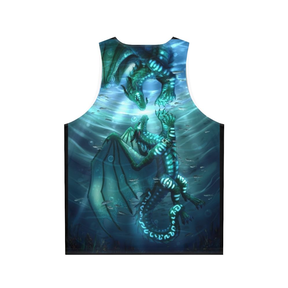 Unisex Wings Of Fire Fathom and Turtle Tank Top - Back