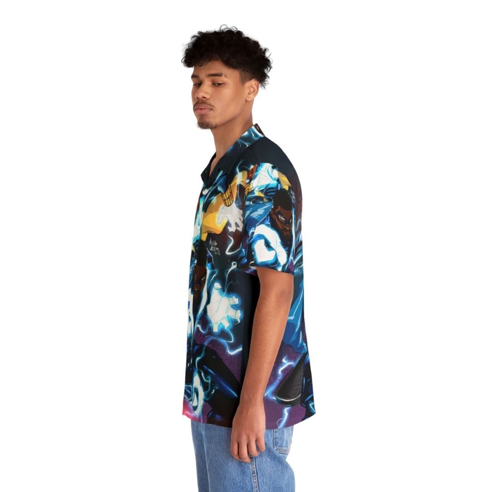 Black Lightning Hawaiian Shirt - People Left