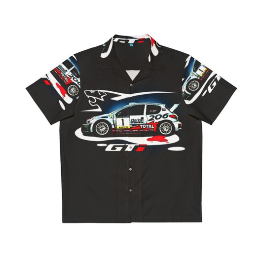 206 Hawaiian Shirt - Peugeot 206 Inspired Automotive Fashion