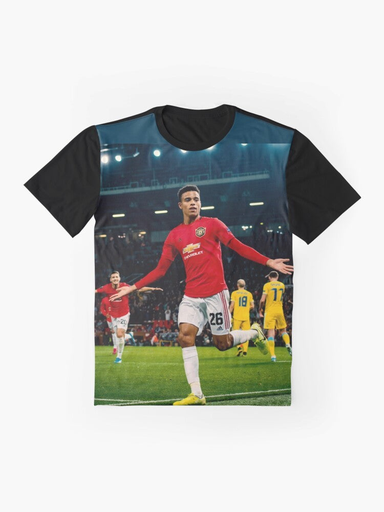 Mason Greenwood Manchester United Football Player Graphic T-Shirt - Flat lay