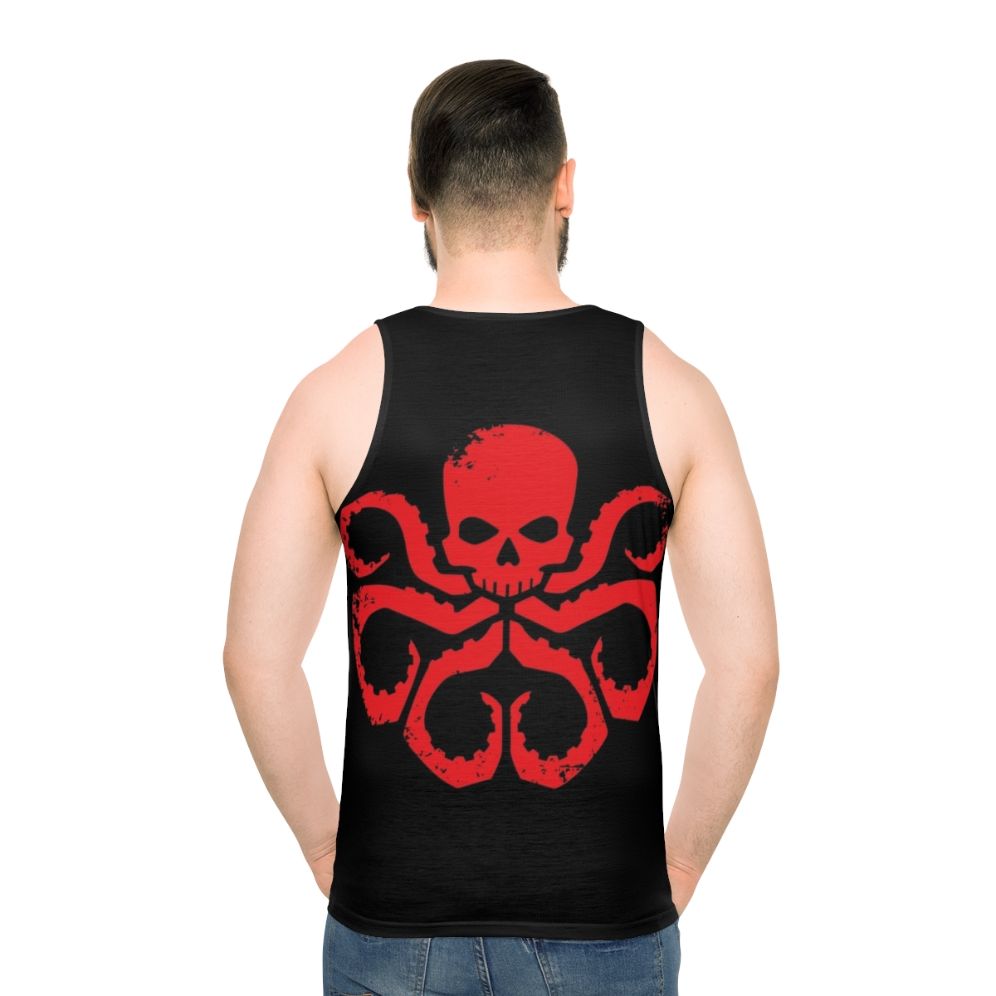 Hydra Badge Red Unisex Marvel Superhero Tank Top - men back