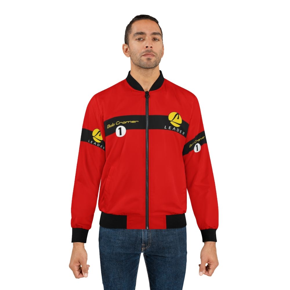 Team Leader Number 1 Bomber Jacket with Racing and Comics Themes - Lifestyle