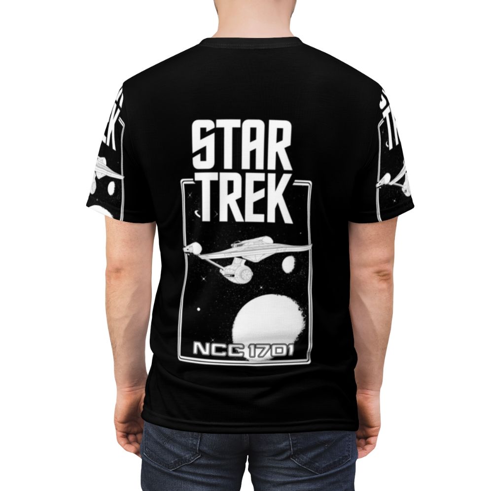 Retro Star Trek Enterprise NCC-1701 Sci-Fi T-Shirt - men back