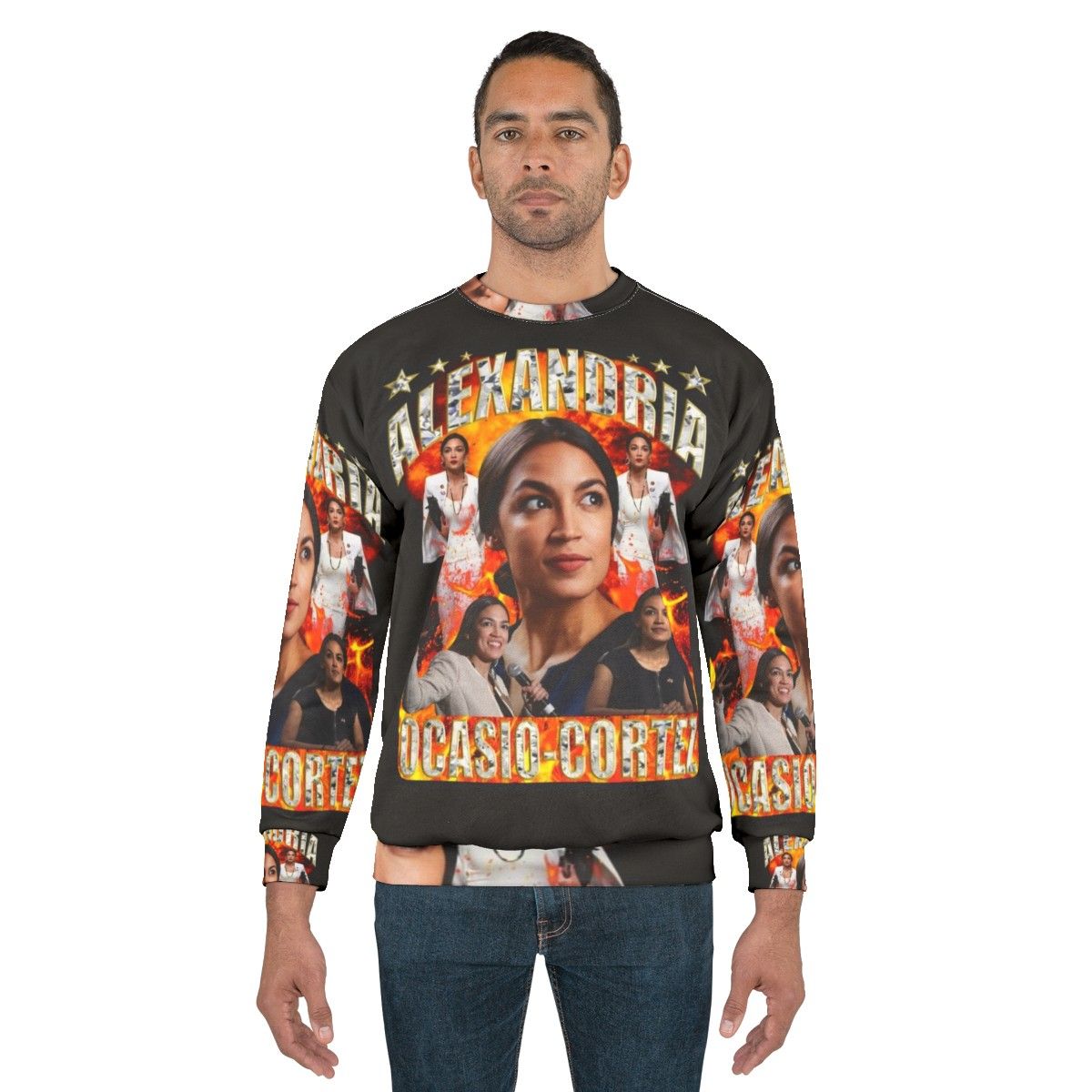 AOC Sweatshirt featuring Alexandria Ocasio Cortez - men