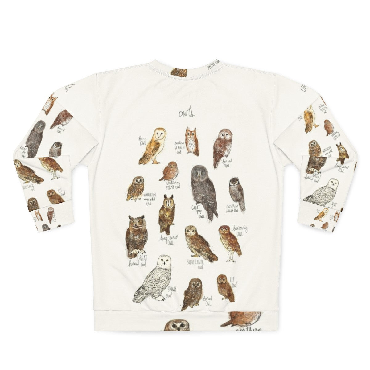 Owls Graphic Sweatshirt - Back