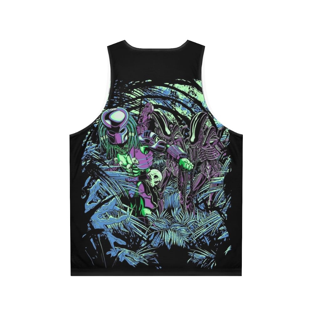 Neon Jungle Alien vs Predator Unisex Tank Top - Back