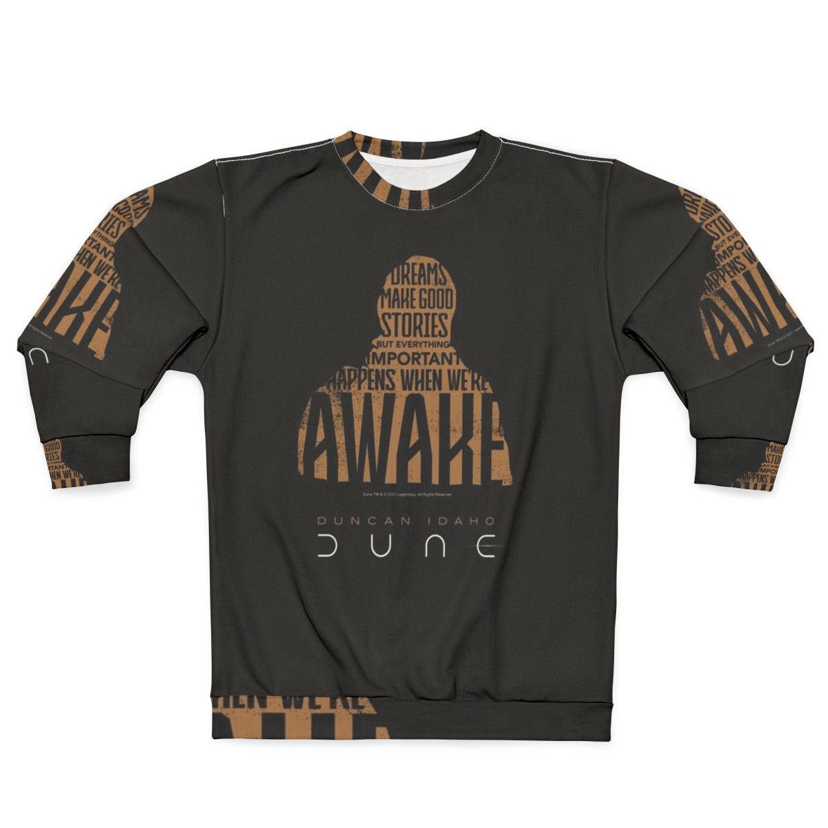 Dune 2020 Duncan Idaho Sweatshirt featuring Arrakis desert and Fremen inspired design