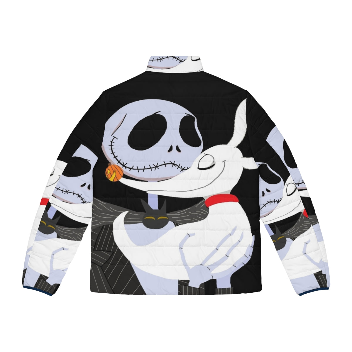 Puffer jacket featuring Jack Skellington and Zero from The Nightmare Before Christmas - Back