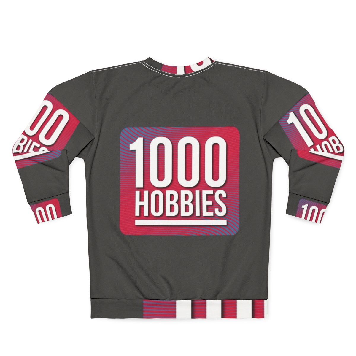 1000 Hobbies Podcast Sweatshirt - Back