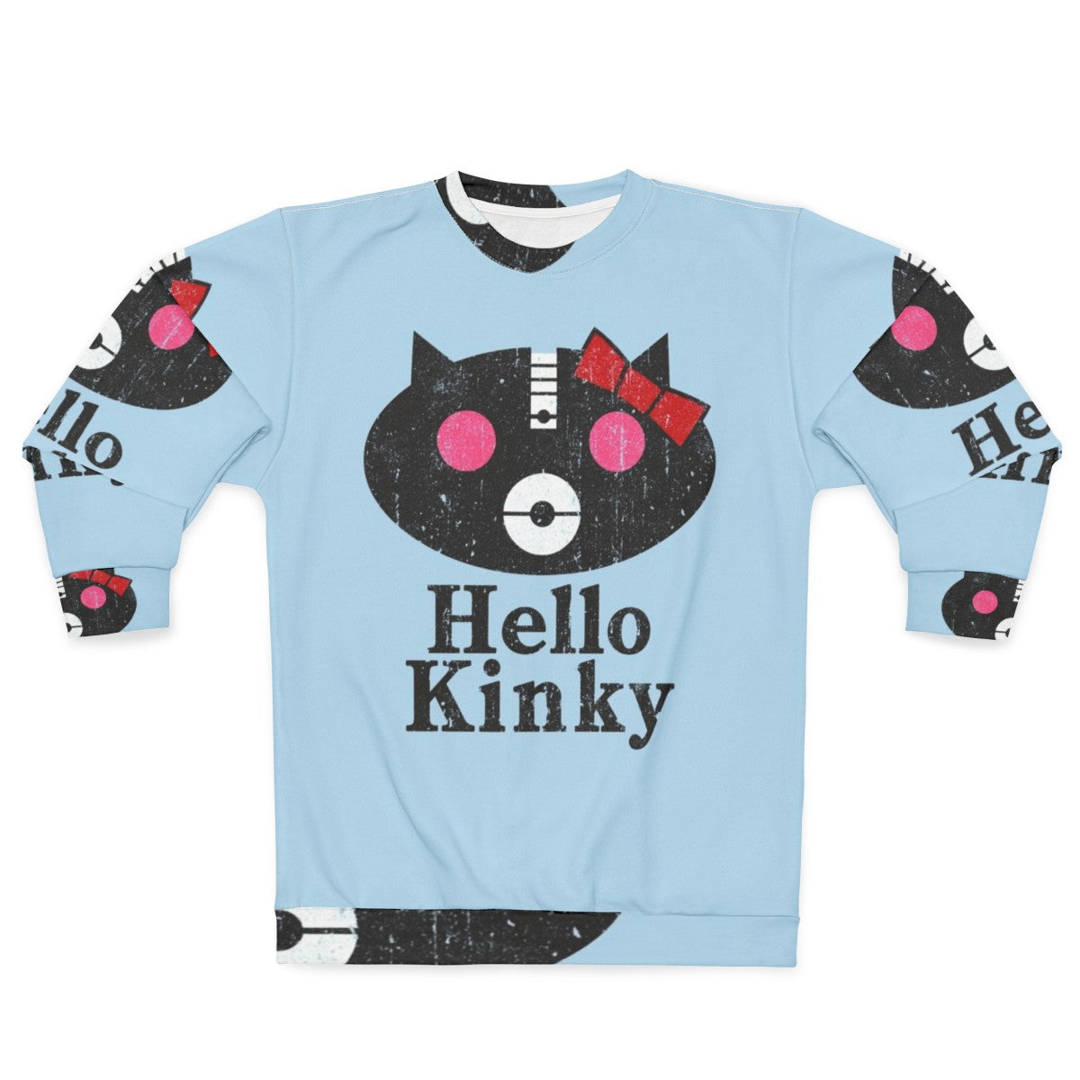 Hello Kinky Sweatshirt with music, parody, punk, and alternative band design