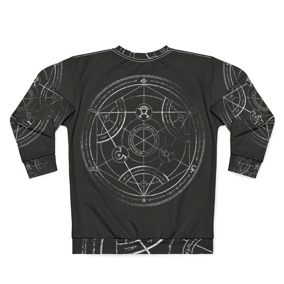 Fullmetal Alchemist Human Transmutation Circle Chalk Sweatshirt - Back