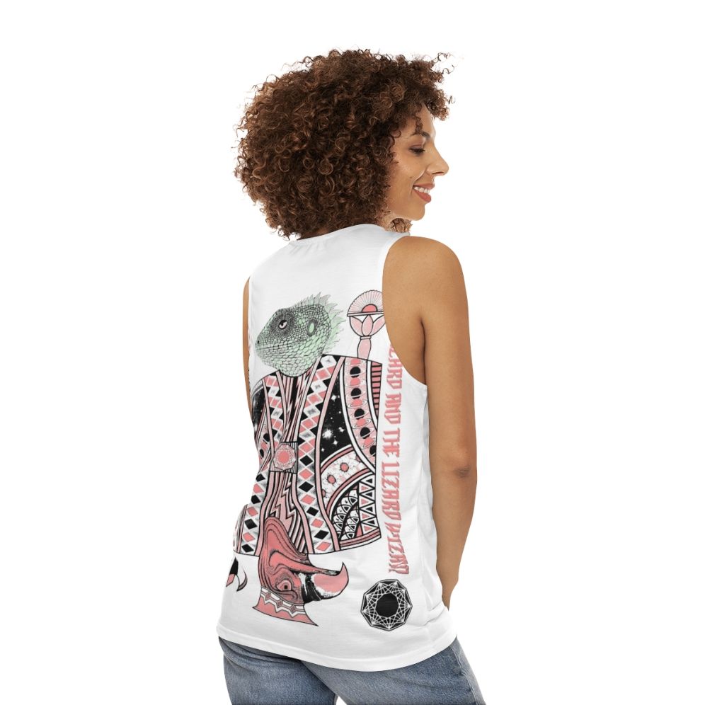 Unisex 'King Gizzard and the Lizard Wizard' tank top - women back