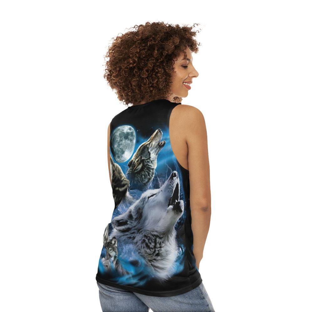 Wolf Family Unisex Tank Top - women back