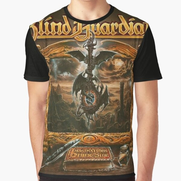 Blind Guardian "Imaginations from the Other Side" album cover graphic t-shirt