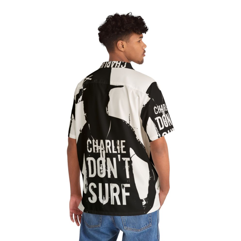 Charlie Don't Surf Military-Inspired Hawaiian Shirt featuring Apocalypse Now movie quote - People Back