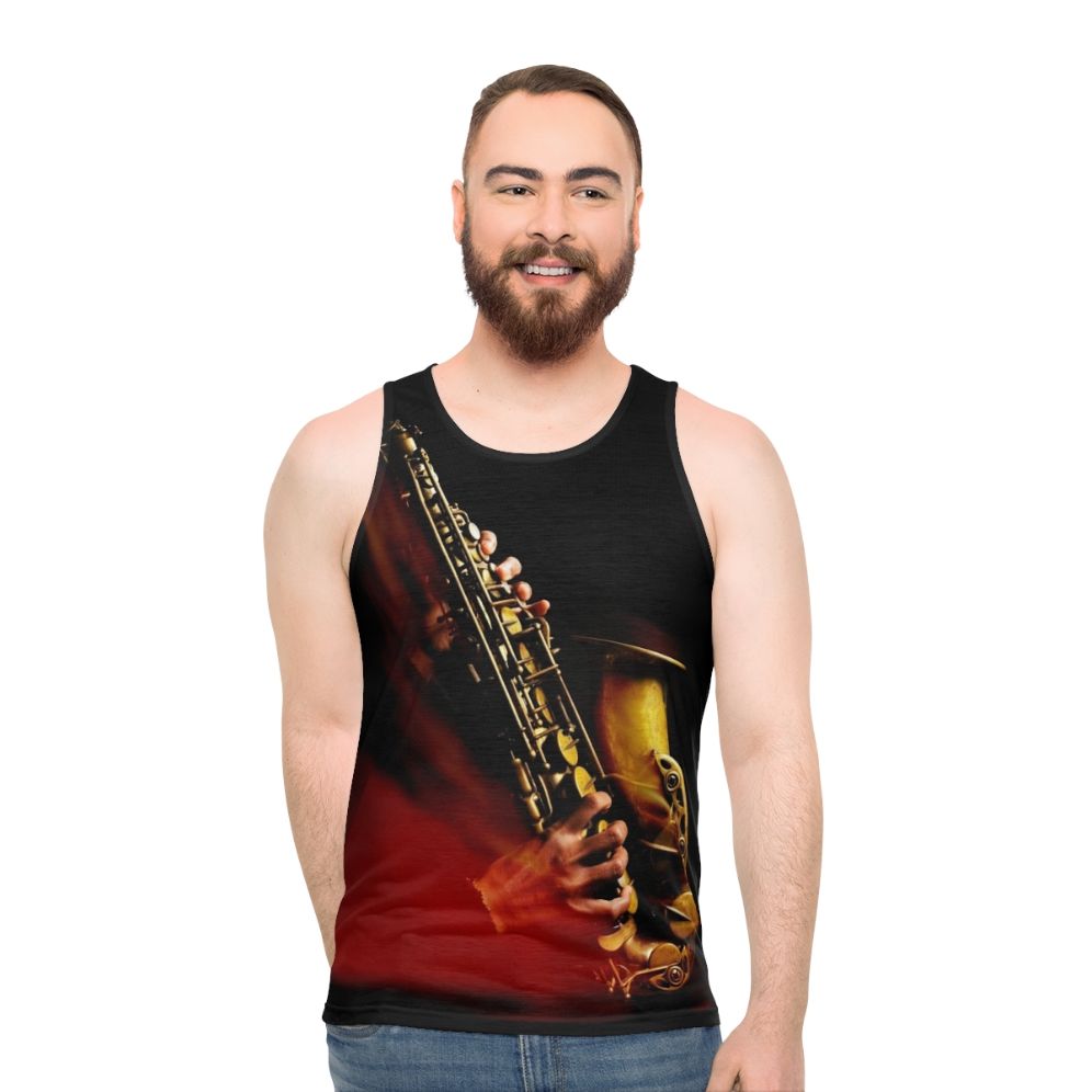 Saxophone Alto Unisex Tank Top - men