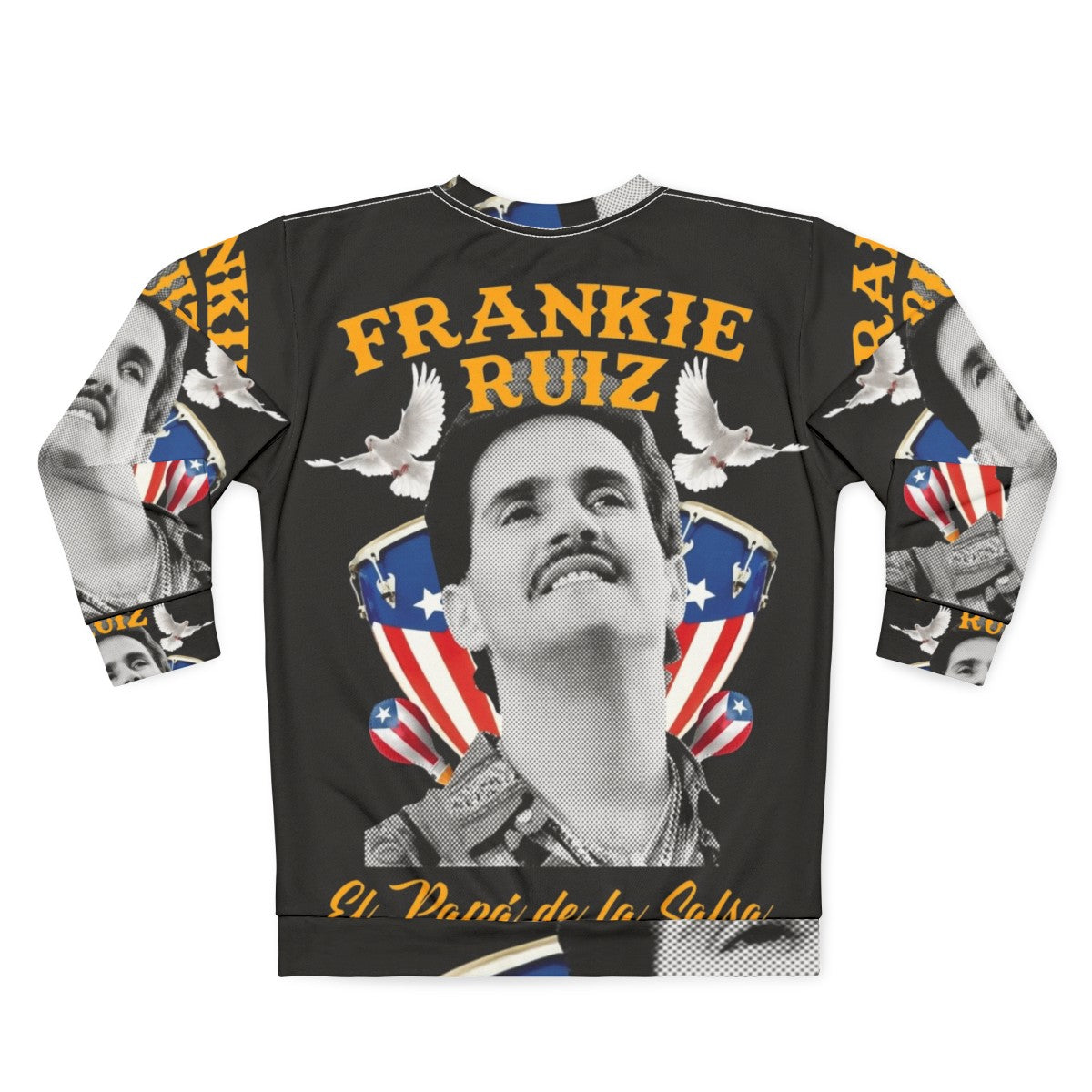 Frankie Ruiz Salsa Music Sweatshirt - Back