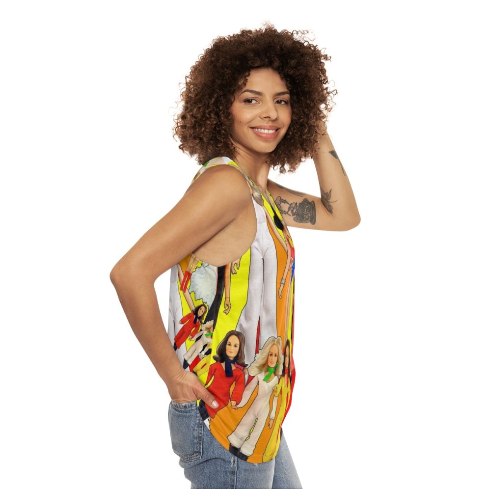 Iconic 70s unisex glamour tank top - women side