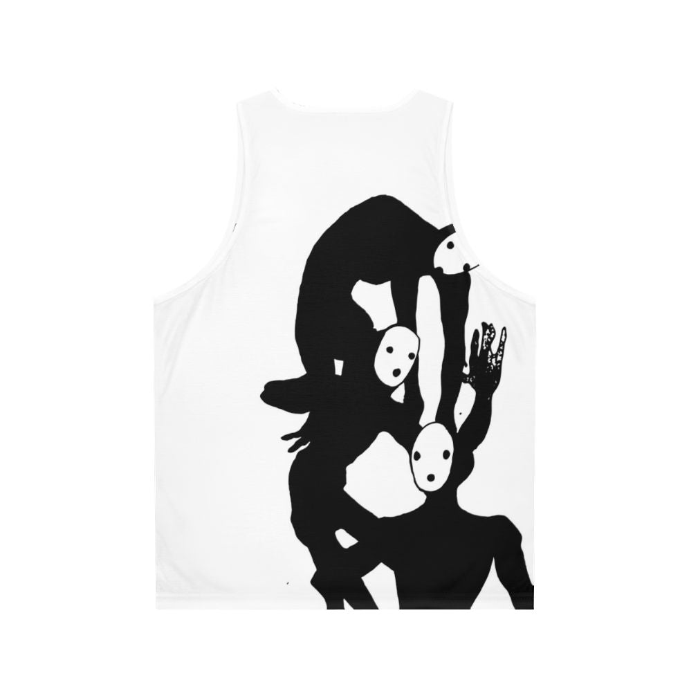 Tragedian from Pathologic unisex black and white tank top - Back